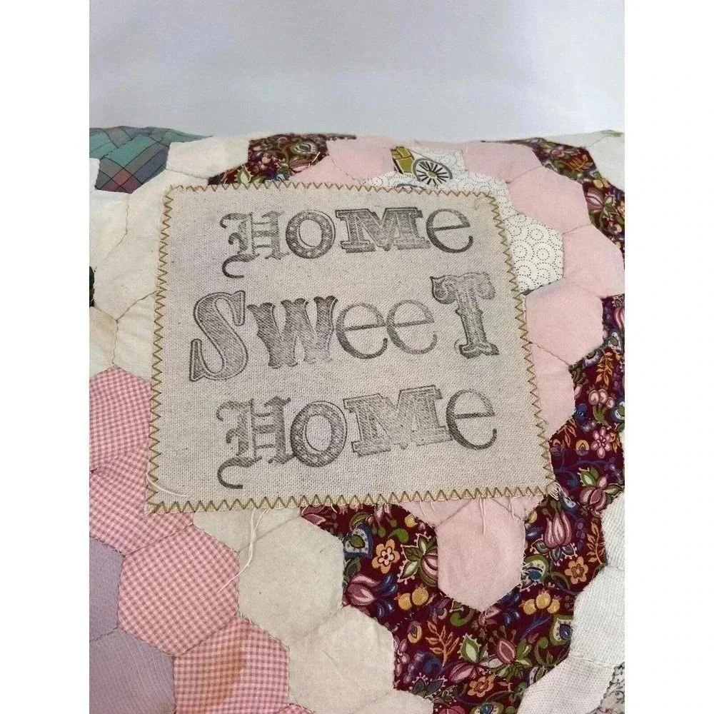 Vintage Quilted Accent Pillow 